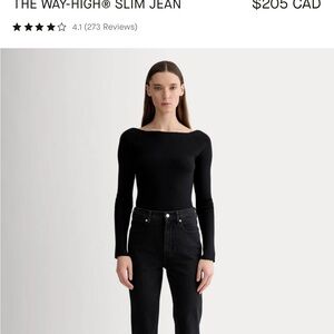 Everlane Charcoal Denim Pants